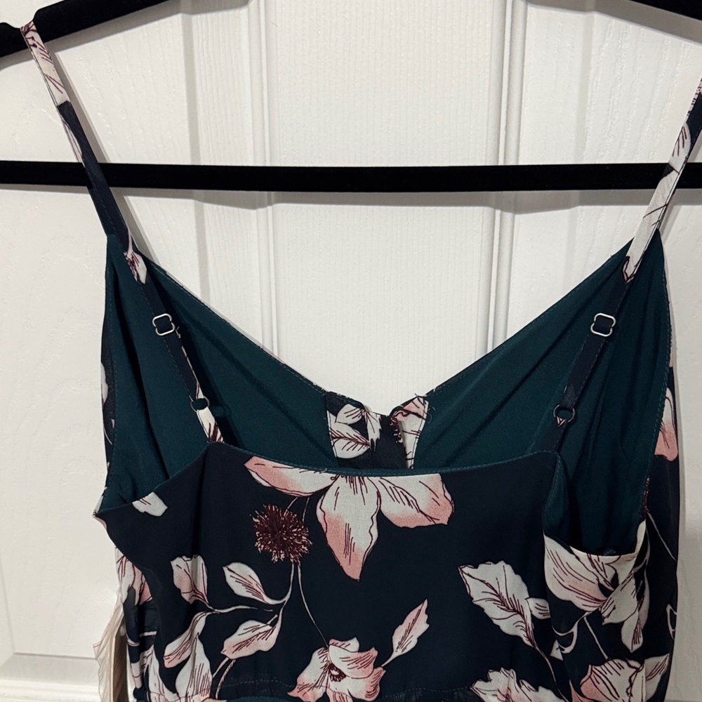 Nanette Lepore Floral Maxi Dress - Black and Teal - Picture 6 of 7